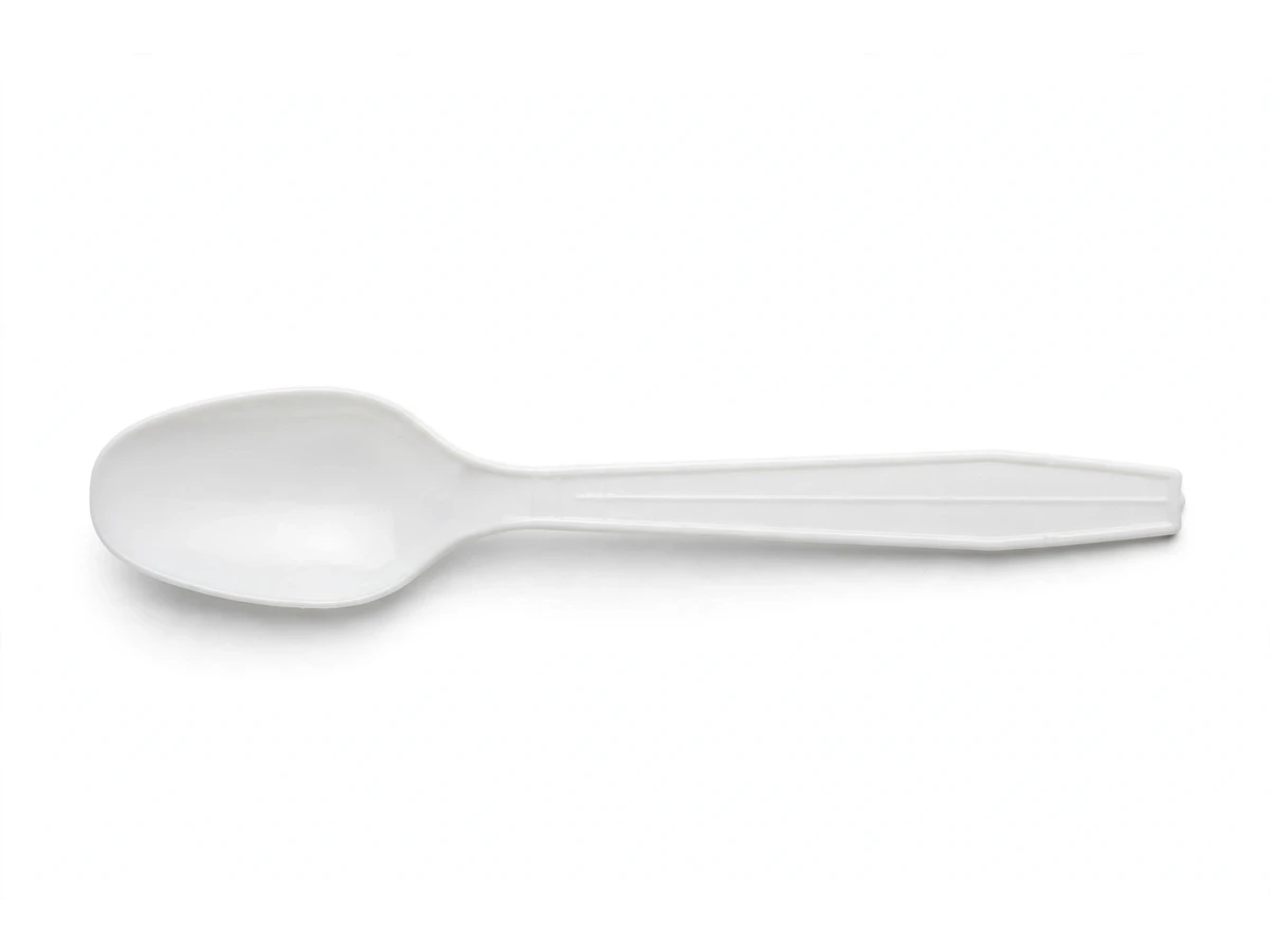 White Small Spoon available from Rehbar Packages in Lahore
